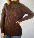 Chocolate Turtle neck Sweater